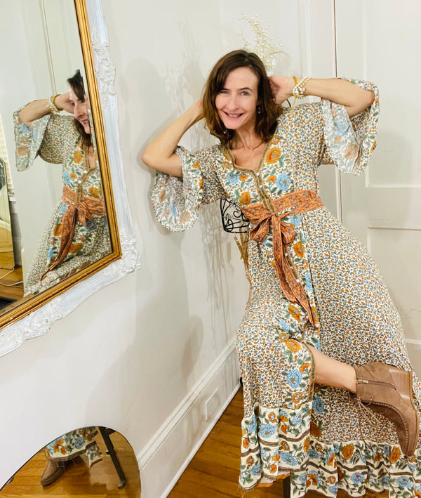 Golden Hour Blooms — The Boho Maxi Dress