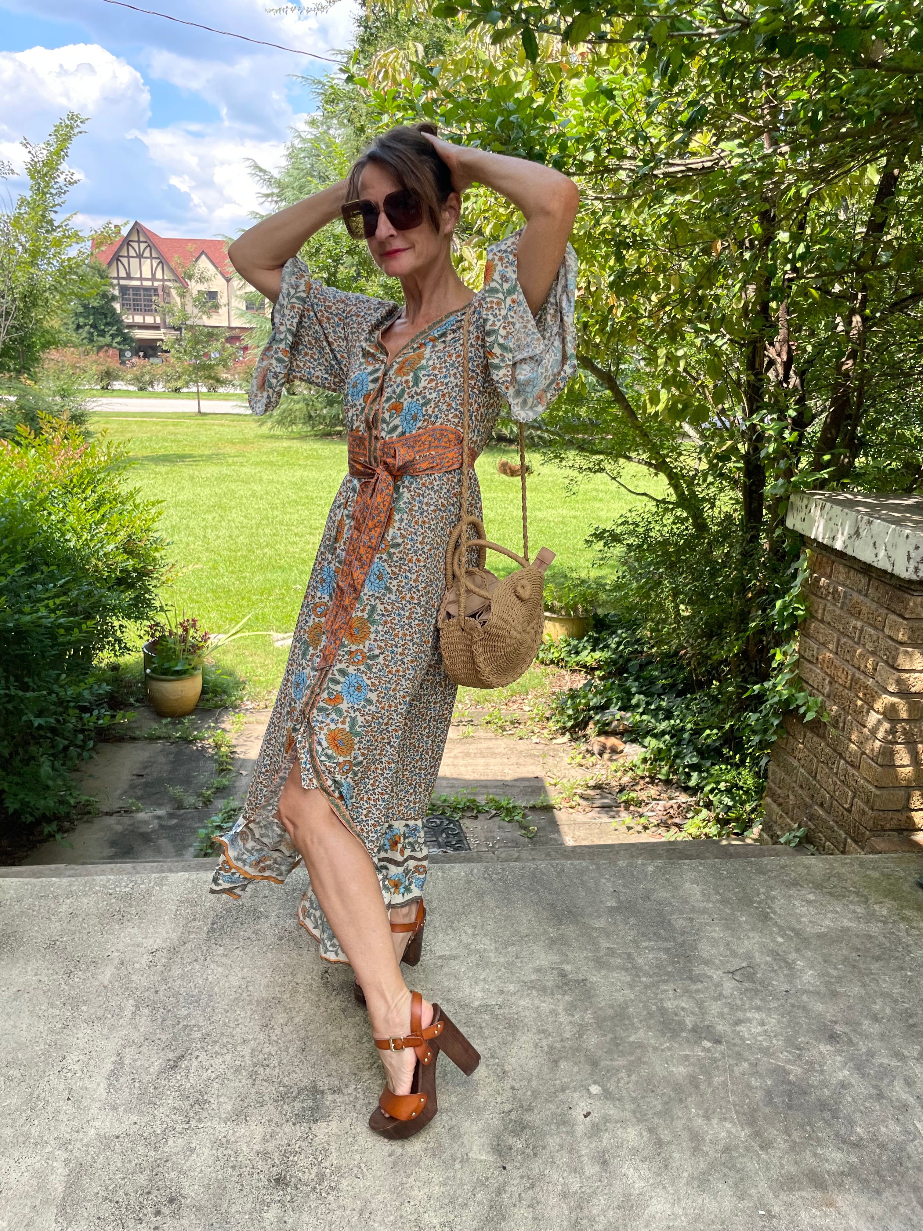 Golden Hour Blooms — The Boho Maxi Dress