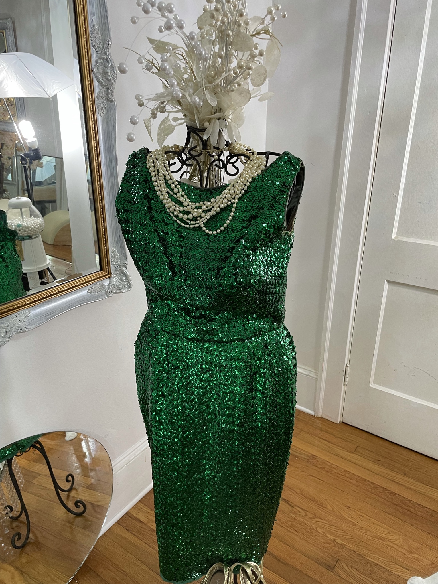 1950's vintage sequin cocktail dress and accessories. - OutRagezYou